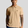 Lyle & Scott Polo's Grid texture polo shirt - cairngorms khaki