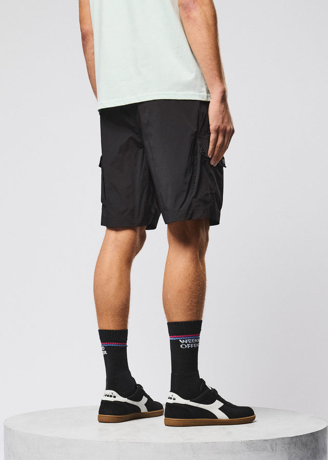 Weekend Offender Shorts Baraki travel stretch cargo - black