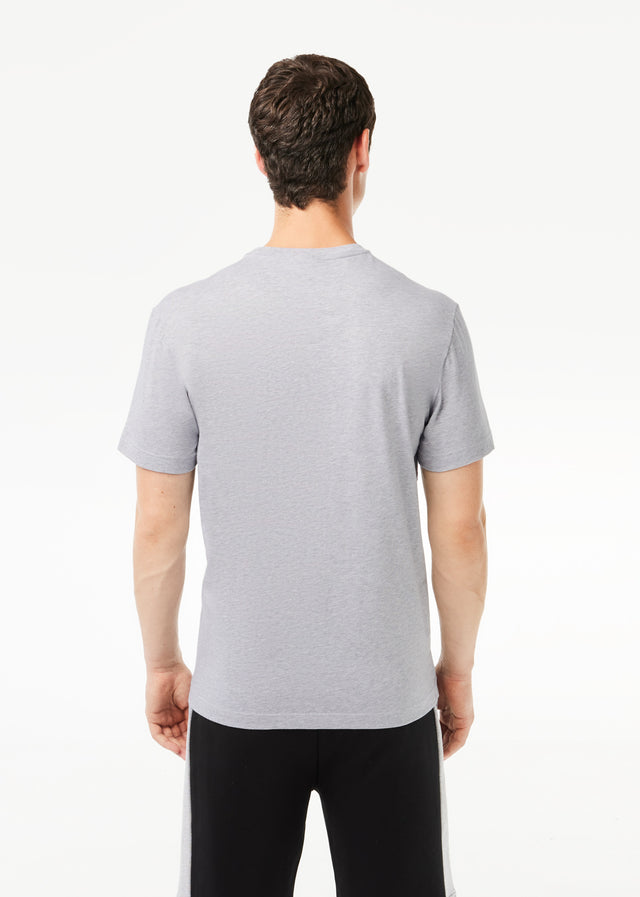 Lacoste T-Shirts Colorblock t-shirt - silver chine black
