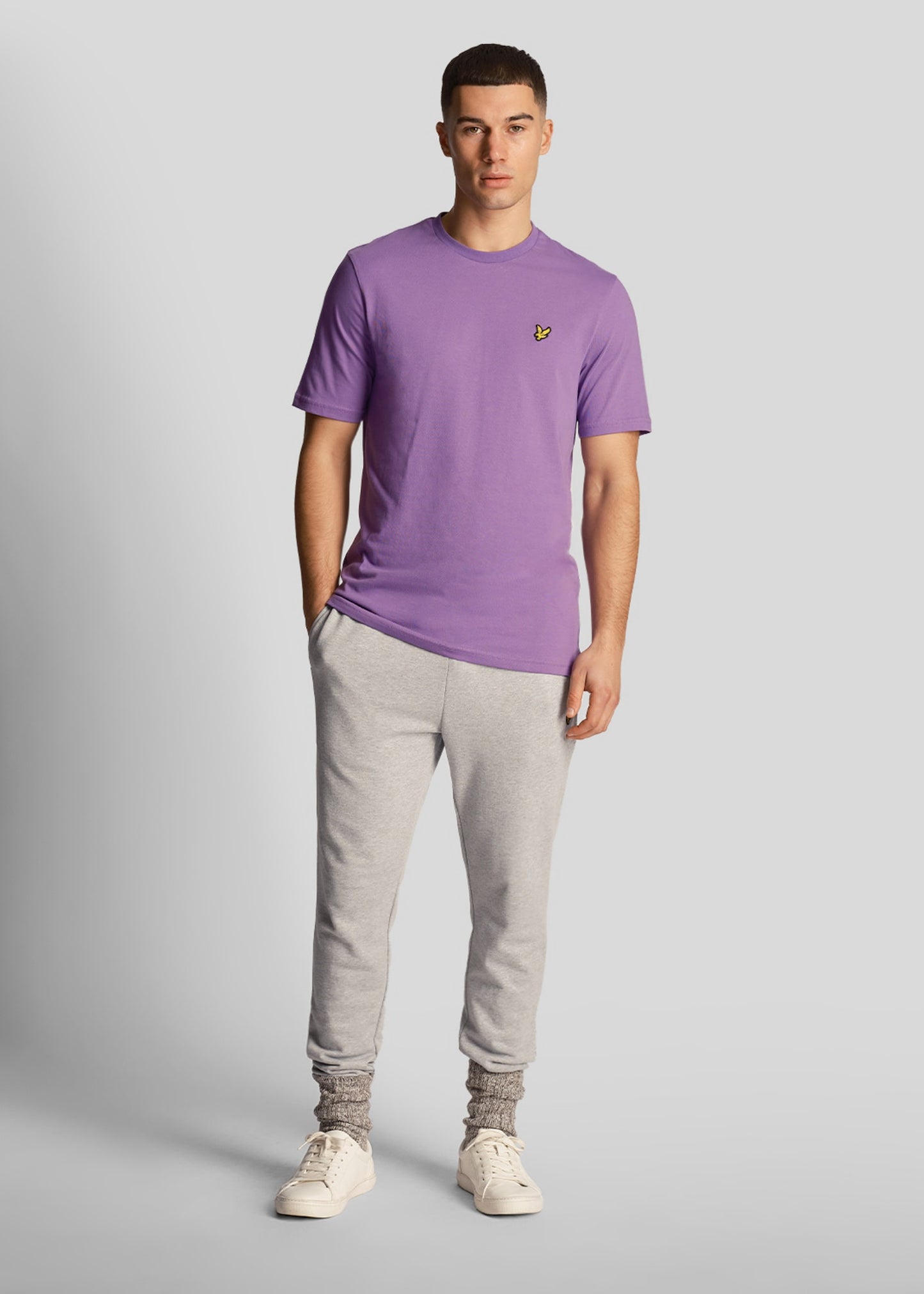 Lyle & Scott T-shirts Plain t-shirt - card purple