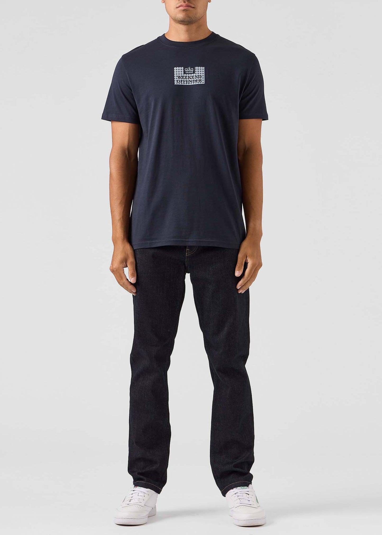 Weekend Offender T-shirts Dygas - navy blue house check