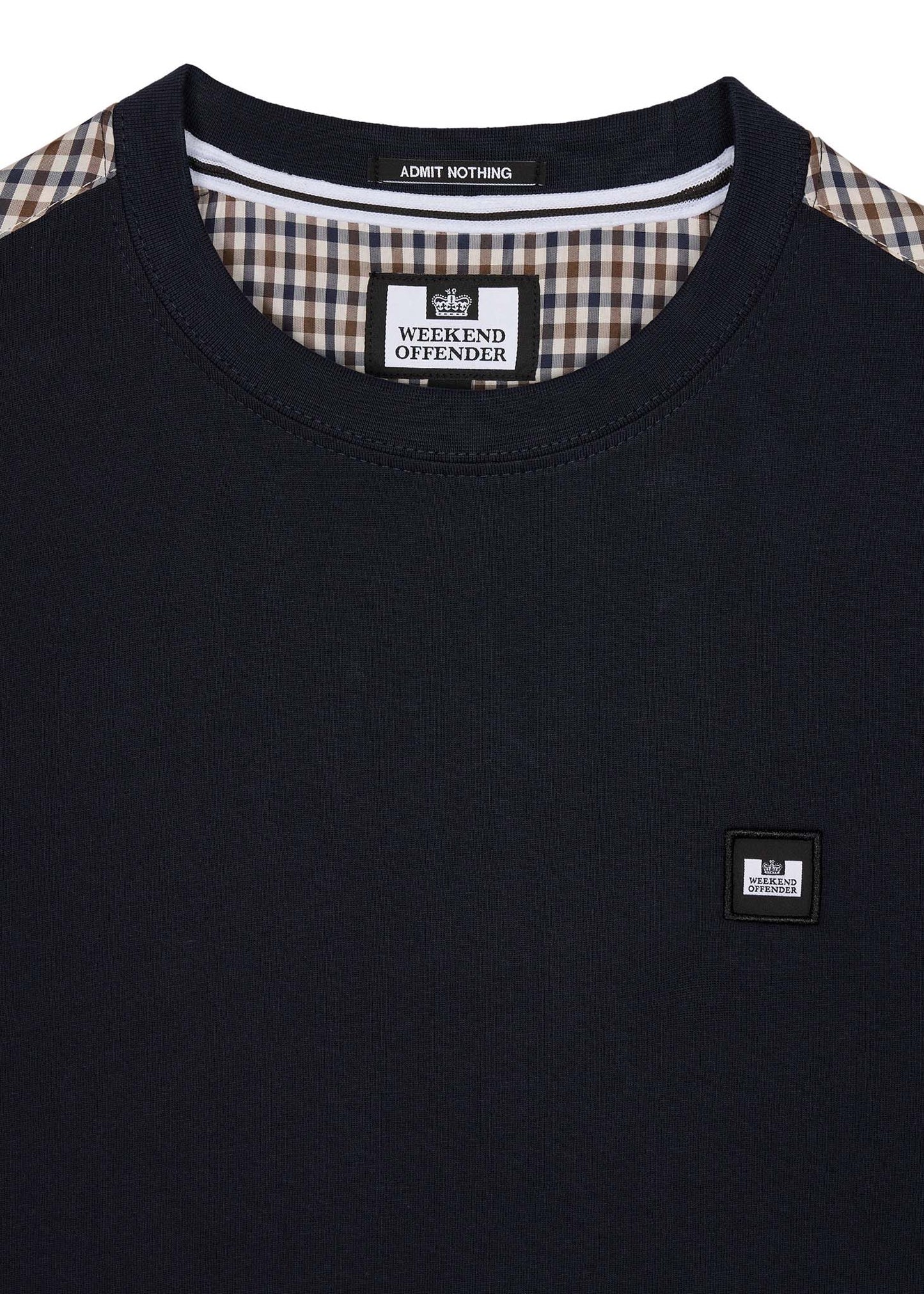 Weekend Offender T-shirts Diaz - navy blue house check
