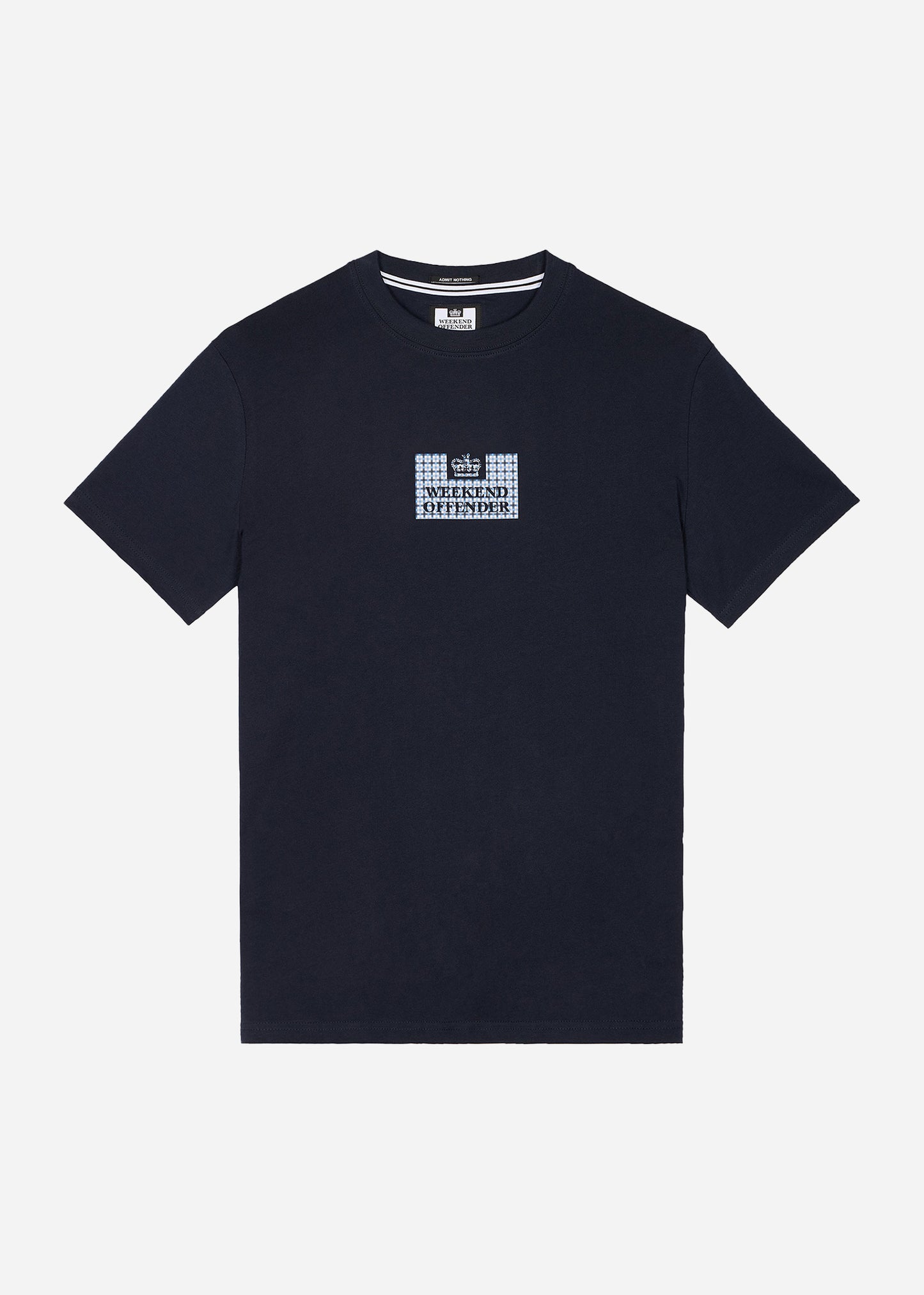 Weekend Offender T-shirts Dygas - navy blue house check