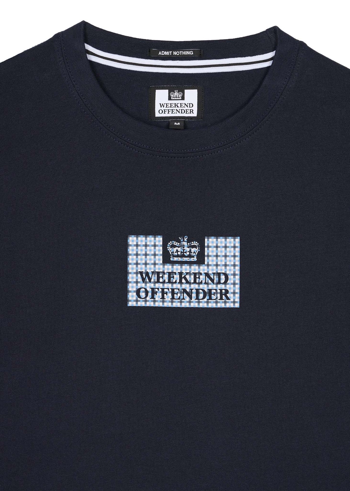 Weekend Offender T-shirts Dygas - navy blue house check