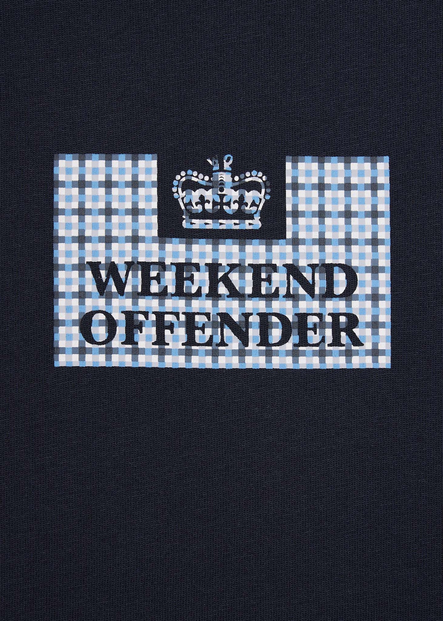 Weekend Offender T-shirts Dygas - navy blue house check