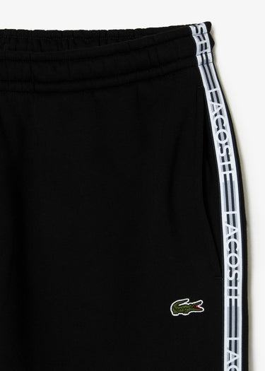Lacoste Broeken Contrast stripe tracksuit trousers - black
