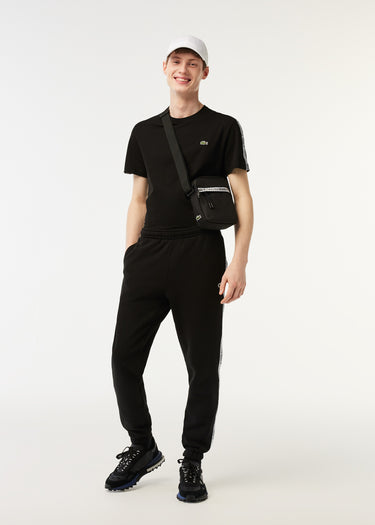 Lacoste Broeken Contrast stripe tracksuit trousers - black