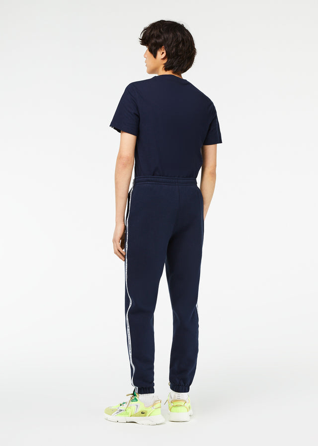 Lacoste Hosen Contrast stripe tracksuit trousers - navy blue