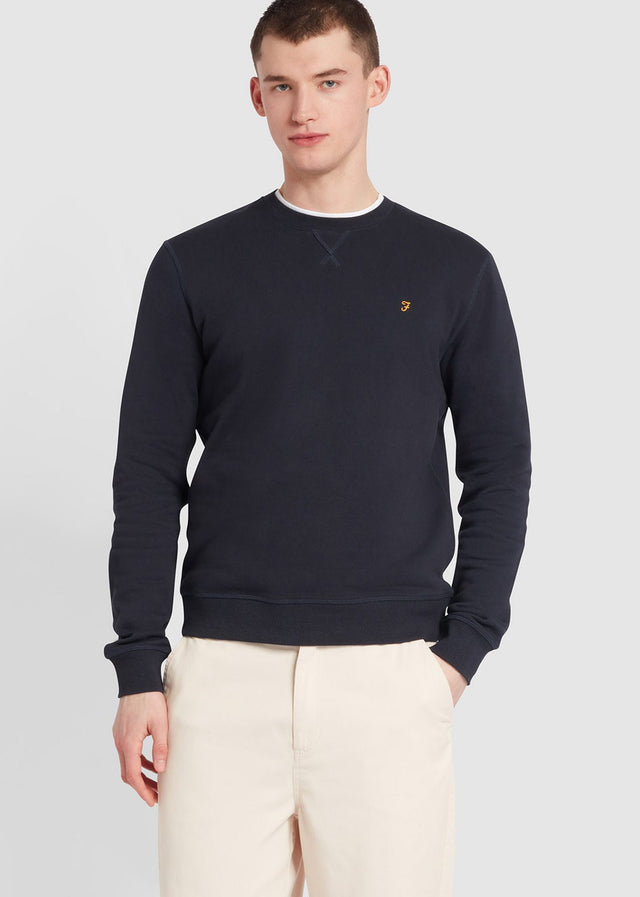 Farah Pullover Sweatshirt tim new crew - true navy