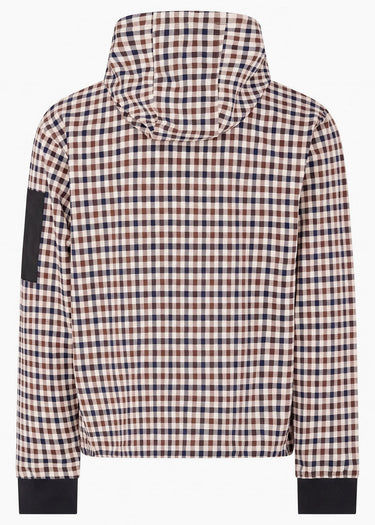 Aquascutum Sweatjacken Check full zip stretch fleece - black