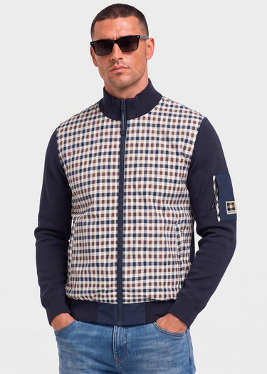 Aquascutum Sweatjacken Club tech fz sweater - navy