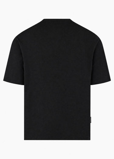 Aquascutum T-Shirts Check shoulder t-shirt - black