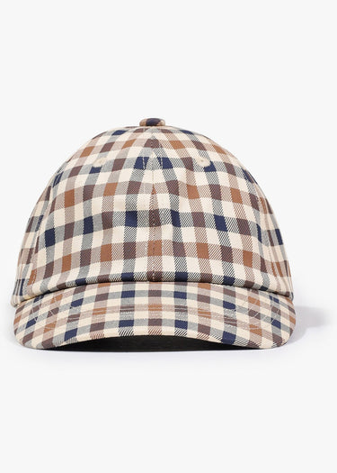 Aquascutum Caps Logo check cap - club check