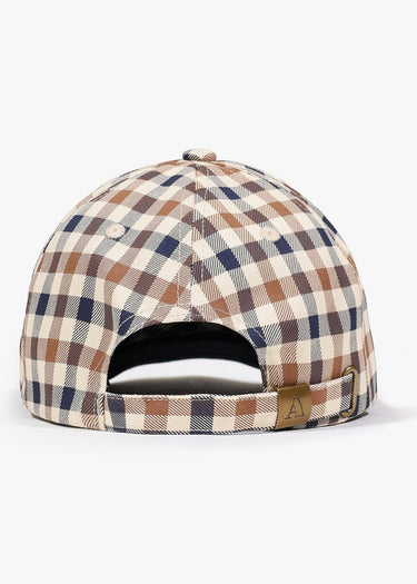 Aquascutum Caps Logo check cap - club check