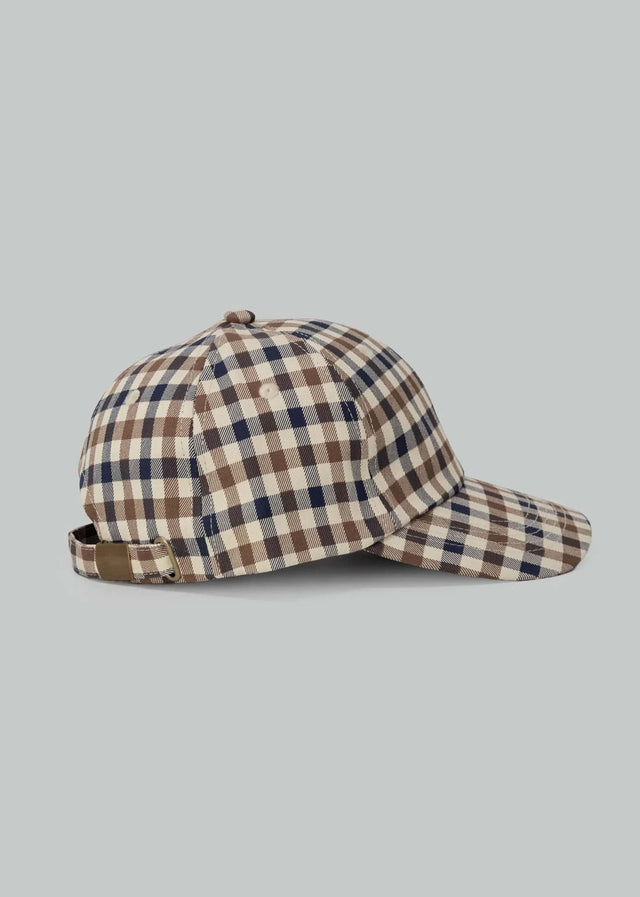 Aquascutum Caps Active iconic baseball cap - club check