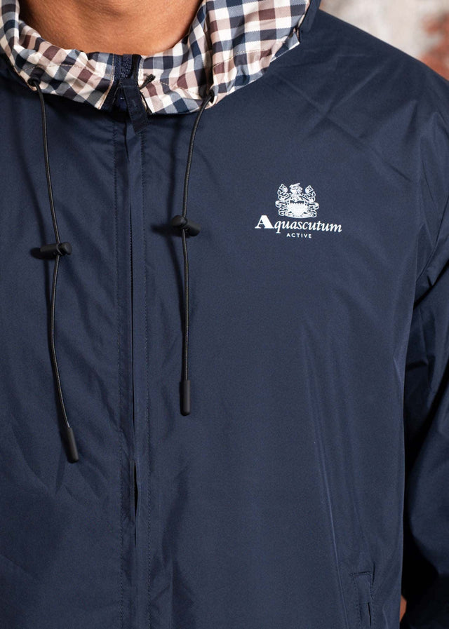 Aquascutum Jacken Hooded reversible sailor jacket - navy