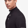 Barbour International Truien Murrey quarter placket knit - black