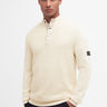 Barbour International Truien Murrey quarter placket knit - dove grey