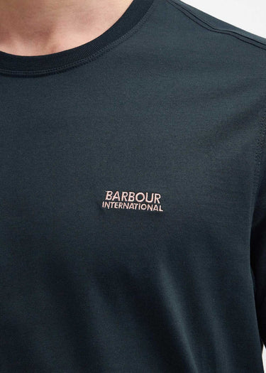 Barbour International T-shirts  Philip tipped cuff tee - forest river