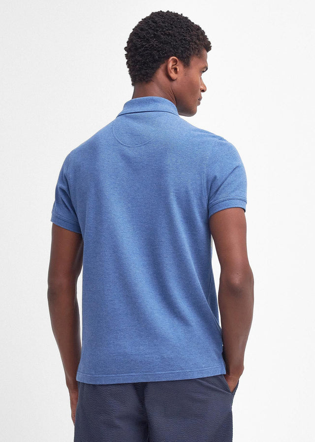 Barbour Poloshirts Tartan pique polo - chambray marl