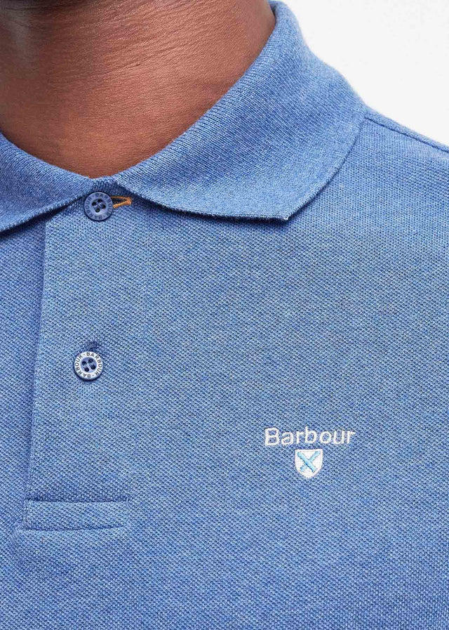 Barbour Poloshirts Tartan pique polo - chambray marl