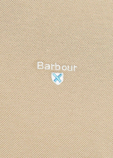 Barbour Polo's Tartan pique polo - washed stone