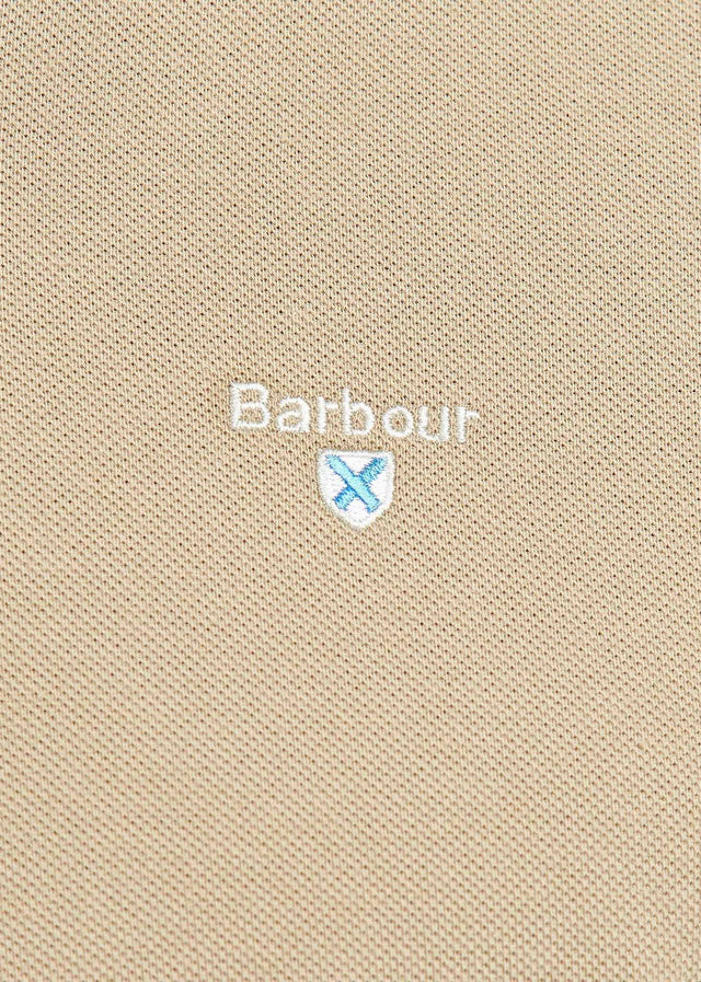 Barbour Poloshirts Tartan pique polo - washed stone