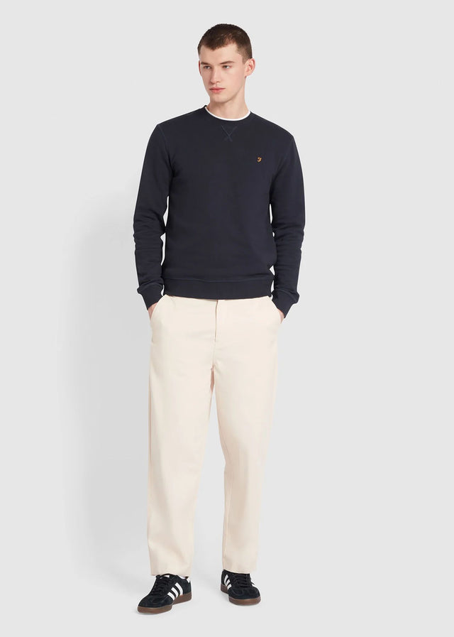 Farah Pullover Sweatshirt tim new crew - true navy