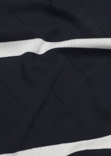 Ben Sherman Polo's Argyle stripe polo - dark navy