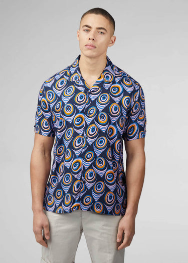 Ben Sherman Overhemden Psychadelic print - violet
