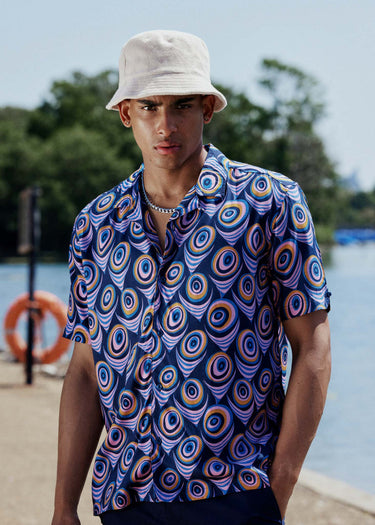 Ben Sherman Overhemden Psychadelic print - violet