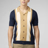 Ben Sherman Polo's Resort button through polo - dark navy