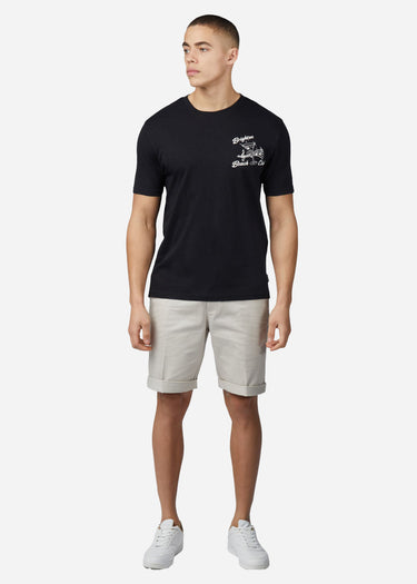 Ben Sherman T-shirts Brighton beach club tee- black