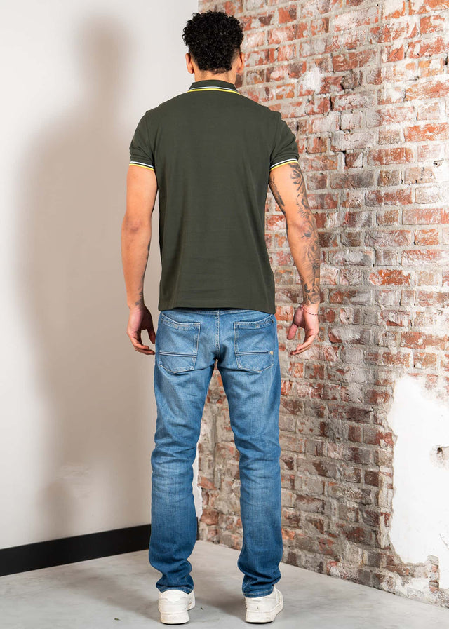Fred Perry Poloshirts Twin tipped fred perry shirt - hunting green light ice lenom barley