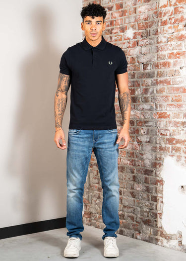 Fred Perry Polo's The fred perry shirt - navy seagrass