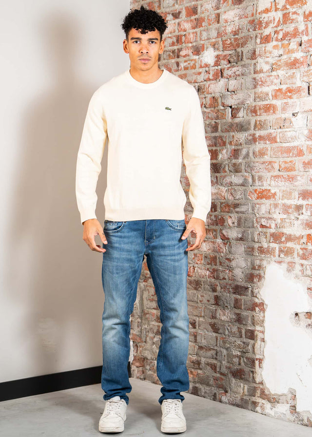 Lacoste Pullover Regular fit crew neck sweater - naturel clair