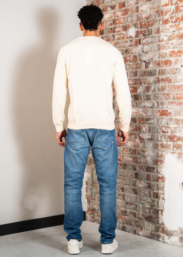Lacoste Pullover Regular fit crew neck sweater - naturel clair