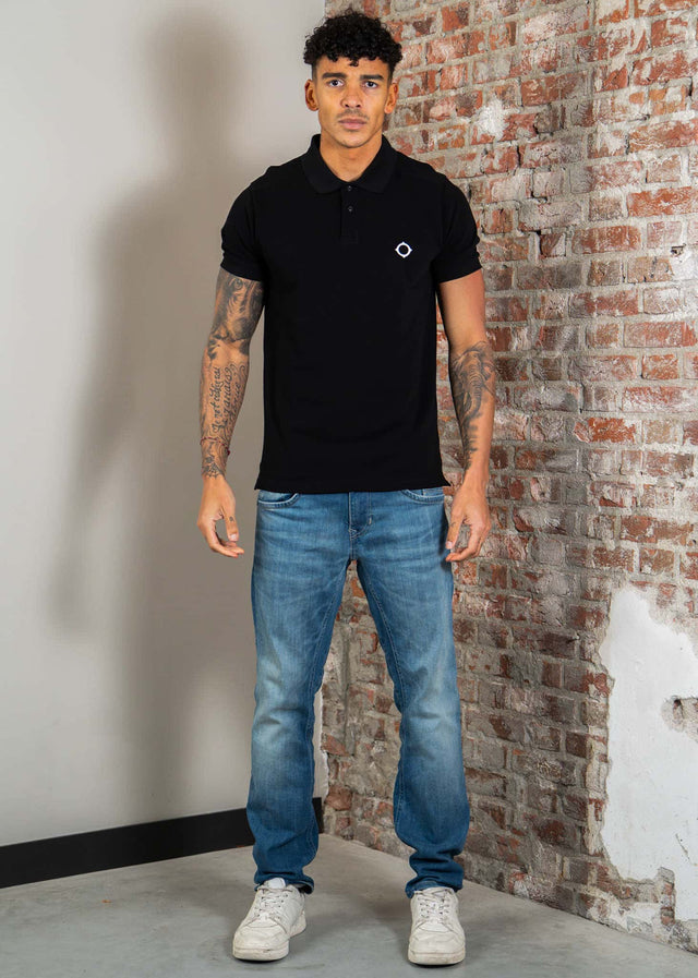 MA.Strum Poloshirts Mastrum pique polo - jet black