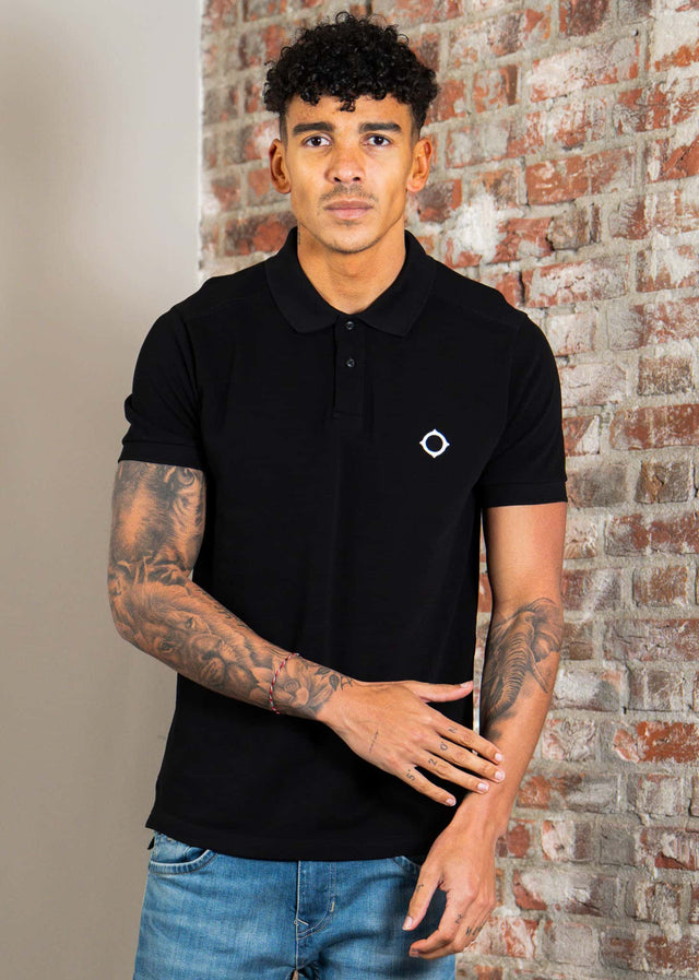 MA.Strum Poloshirts Mastrum pique polo - jet black