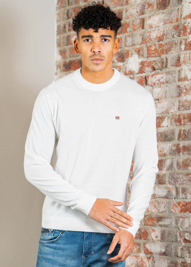 Napapijri Pullover Decatur 2.0 c - white whisper