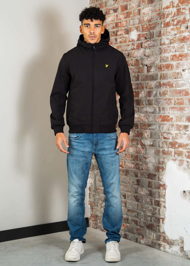 Lyle & Scott Jacken Mesh back softshell jacket - jet black
