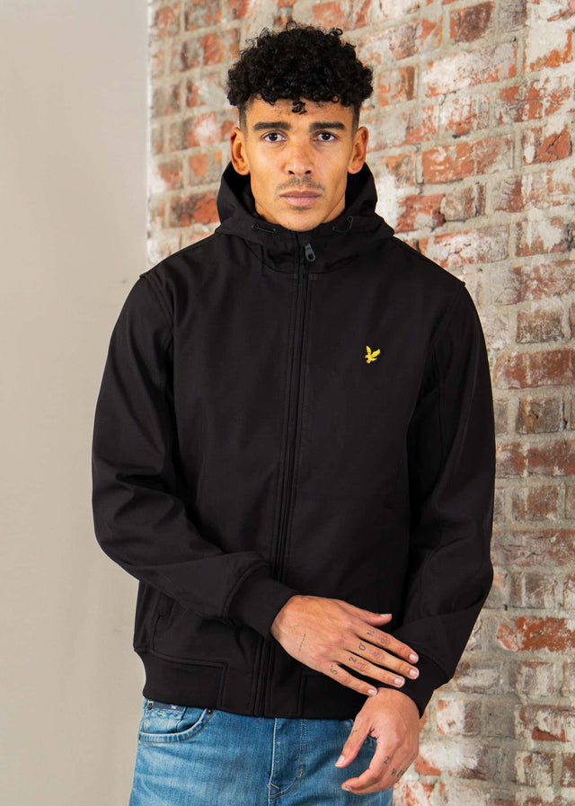 Lyle & Scott Jacken Mesh back softshell jacket - jet black