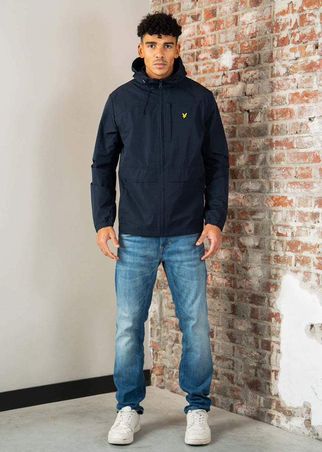 Lyle & Scott Jacken Lightweight hooded zip through jacket - dark navy
