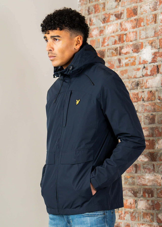 Lyle & Scott Jacken Lightweight hooded zip through jacket - dark navy