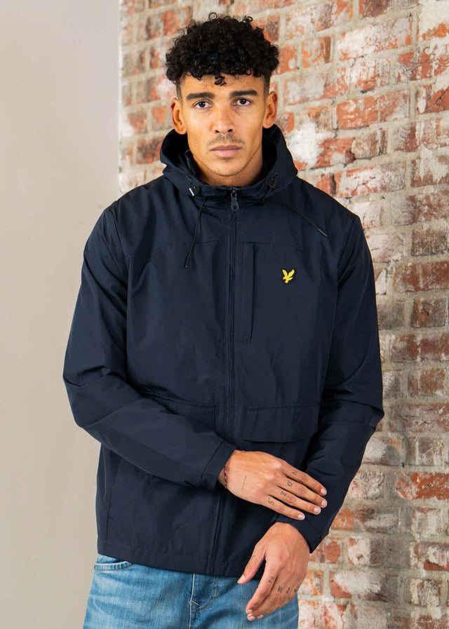 Lyle & Scott Jacken Lightweight hooded zip through jacket - dark navy