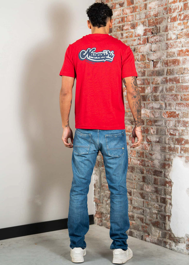 Napapijri T-Shirts S zinc ss - american b
