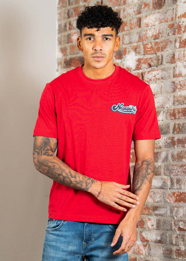 Napapijri T-Shirts S zinc ss - american b
