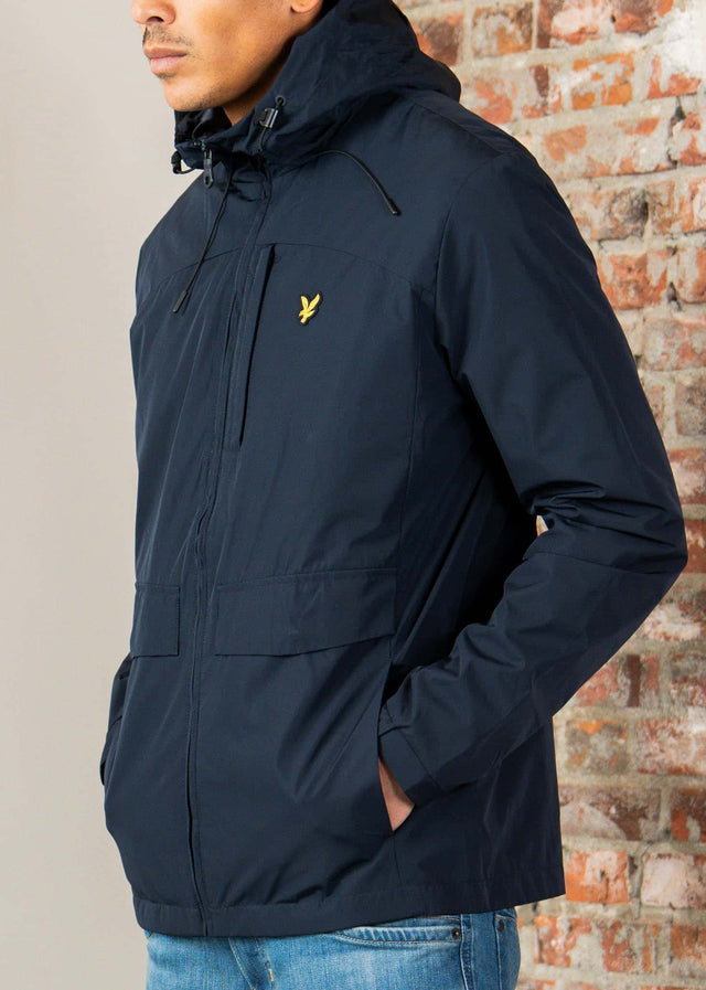 Lyle & Scott Jacken Lightweight hooded zip through jacket - dark navy