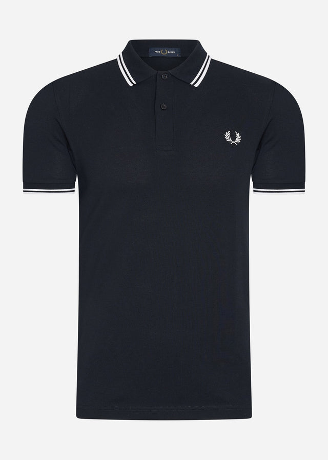 Fred Perry Poloshirts Twin tipped Fred Perry shirt - navy white