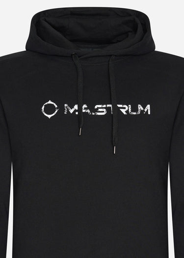 MA.Strum Hoodies Cracked logo hooded sweat - black